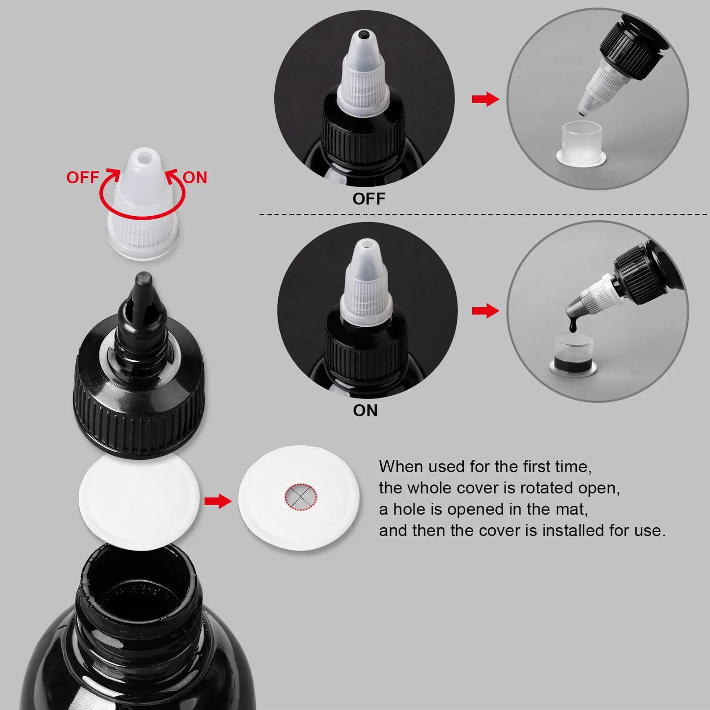 15/30/120/200/240ML Tattoo Ink Professional DIY Tattoo Pigment Practice Tattoo Ink Body Art Paint Tattoo Color