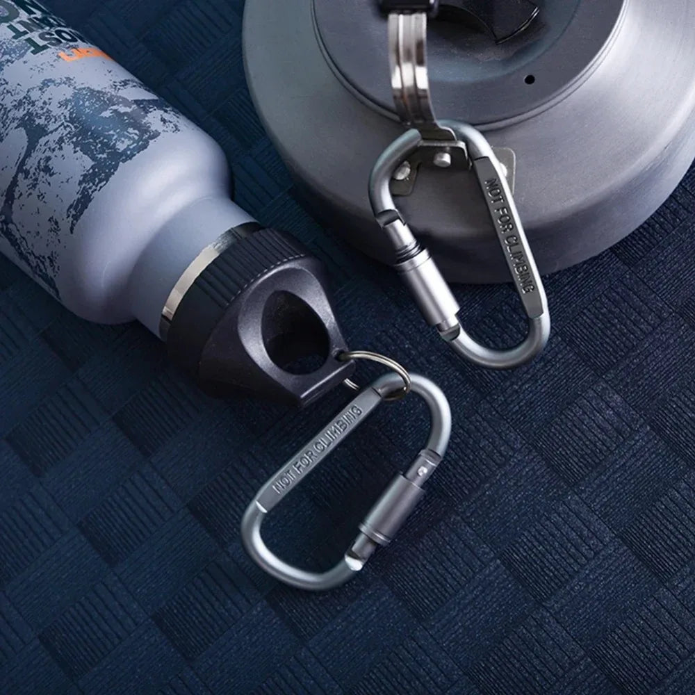 2-6PCS Carabiner Set For Key Camping Survival EDC Outdoor Keychain Clip  Alloy Aluminum Tactical Caribiner Hook Karabiners