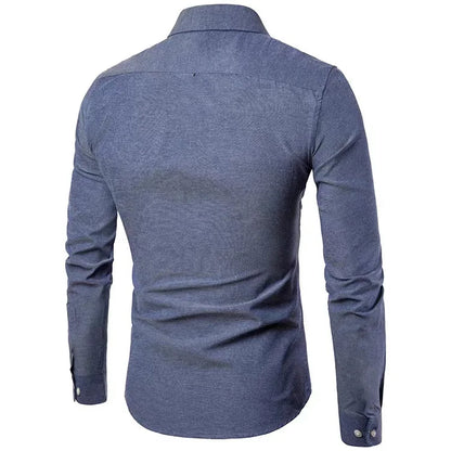 Men Shirts Long Sleeve T Shirts Blouses Single Breasted Turn Down Collar Casual Shirts Spliced Solid Loose Button Spring