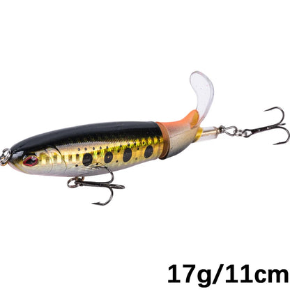 Goture Whopper Popper 10cm/11cm/14cm Topwater FIshing Lure Blowups Pike Baits Rotating Tail Fishing Tackle Crankbait Wobblers