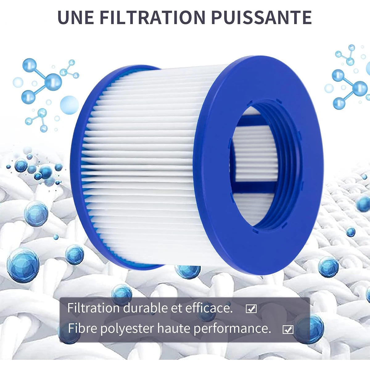 1/2/4/20 PCS Filter Cartridge Hrozny Filter Cartridge for Whirlpool Clever Spa Filter 75 x 100 mm Whirlpool Filter Accessories