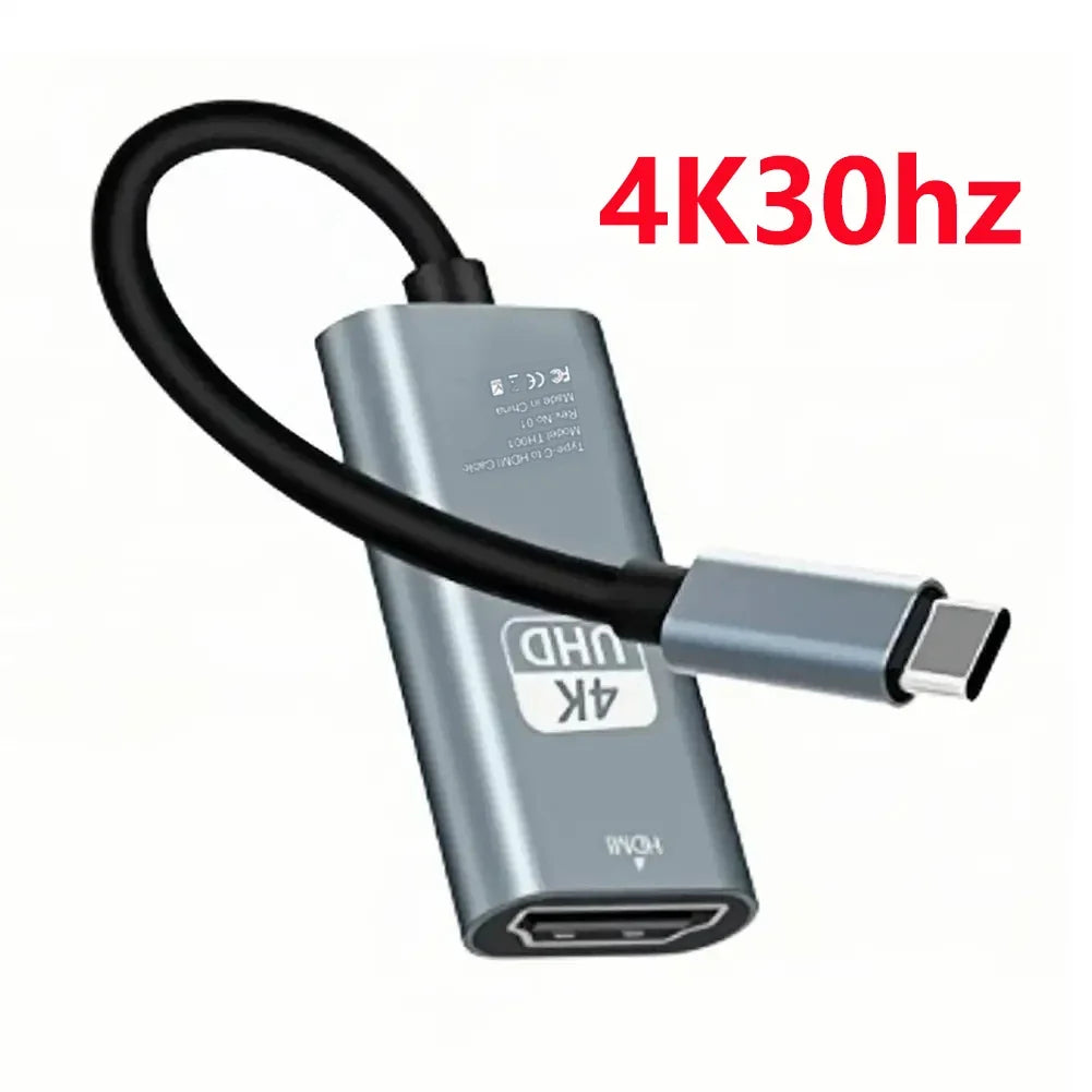 USB-C till HDMI-adapter 4K 30/60 Hz – 10 cm