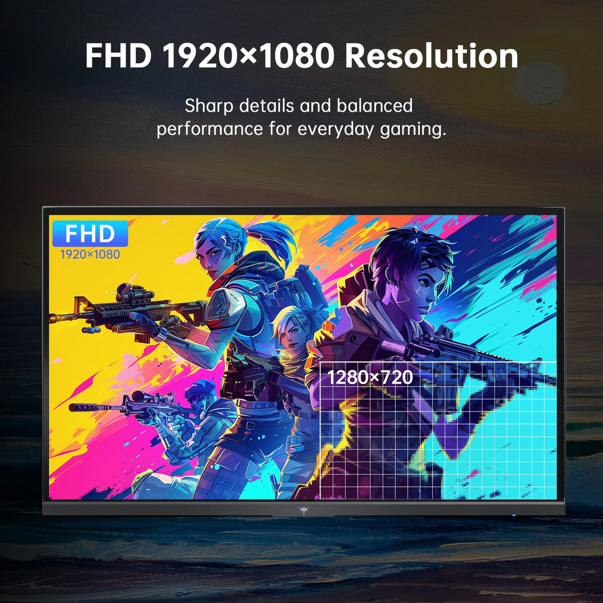 KTC H24B9S-2 23.8 Inch Full HD Gaming Monitor, IPS Display, 144Hz Smooth Refresh Rate, 113% SRGB, 178° Viewing Angle, Eye Care Technology, HDMI & VGA Ports, VESA Compatible, Monitor for Gaming, Work & Study