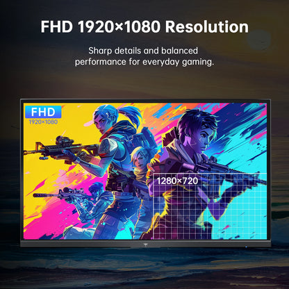 KTC H24B9S-2 144Hz Gaming Monitor, 23.8' FHD IPS Display, 178° Wide Viewing Angle, 113% SRGB, 16.7M Colors, Low Blue Light, 280 cd/m², HDMI & VGA, VESA 75x75mm Mount, Smooth Gaming & Daily Productivity