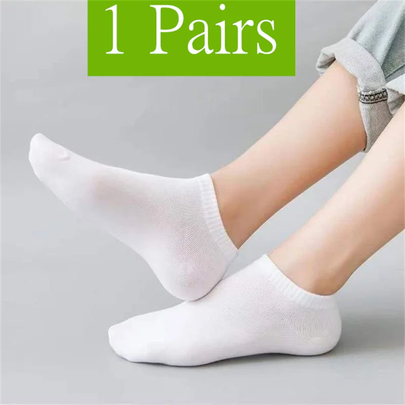 Herr Ankelstrumpor i Bomull 1–50-pack – Andningsbara, Tunna, Sport & Vardag, EU 38–45
