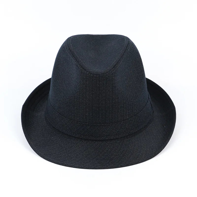 Autumn&Winter Hats For Men Fedoras Top Jazz Plaid Hat Adult Bowler Hats