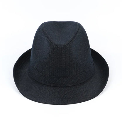 Autumn&Winter Hats For Men Fedoras Top Jazz Plaid Hat Adult Bowler Hats