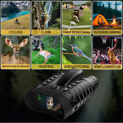 4K Night Vision Goggles 36MP Night Vision Binoculars with Rangefinder 3.2" HD Screen 4500mAh Rechargeable Battery for Adults