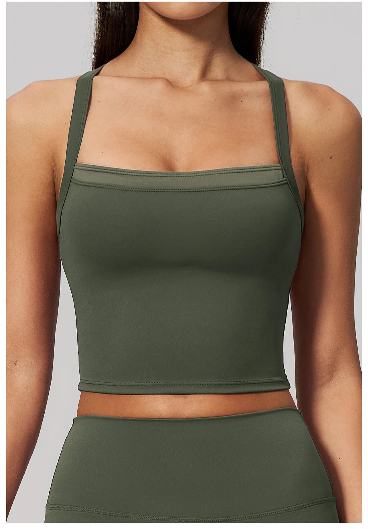 Women Criss Cross Back Yoga Tank Top Push Up Sports Bra Fitness Running Workout Gym Vest Color Block Sport Underwear Crop Top