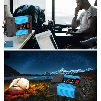 Komplett Solkraftsystem 4000W/6000W – 20W Monokristallin Solpanel + Modifierad Sinusvåg Inverter 110V/220V + 30A PWM-regulator 12V/24V