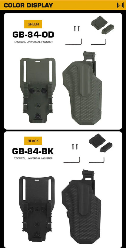 Taktiskt högerhandshölster GB-84 med justerbar vinkel och snabbfäste