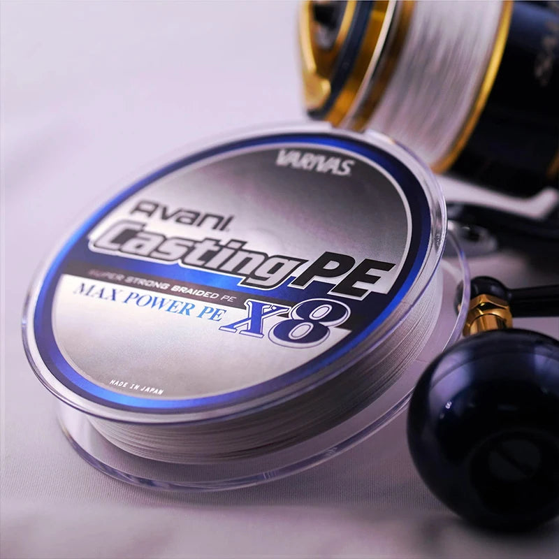 Varivas Avani Casting PE Max Power X8 Braided Fishing Line - Length:300m/330yds,Size:20-78LB Japan 8 Strand PE Braid Line