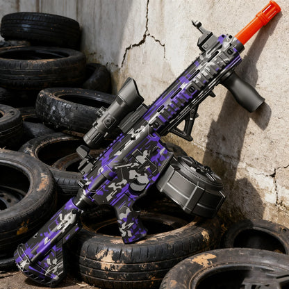 M416 Lila Elektrisk Geléblaster 32m Räckvidd Vattenkulgevär