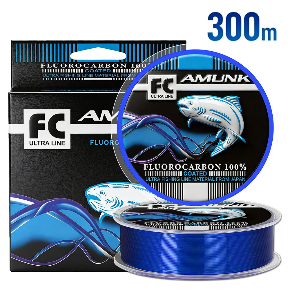 Thornsline 300m 100% Fluorocarbon Coating Fishing Line Japan Super Strong Sinking Monofilament Leader Abrasion Resistant Wire