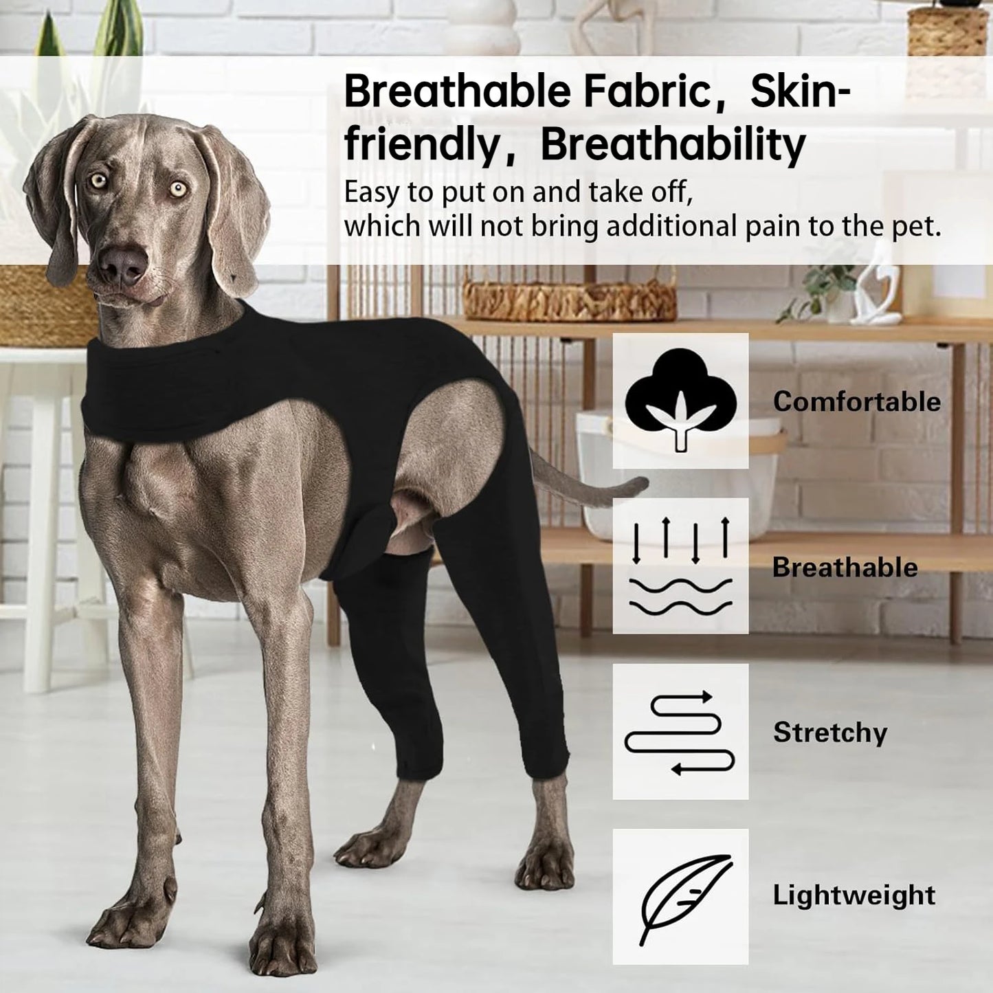 Dog Leg Rehabilitation Suit, Pet Cover to Prevent Licking Wound Elbow Protection, Dog Rehabilitation Instead of Sprain Nursing