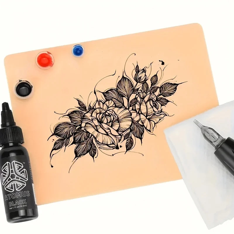 DQFART Tattoo Practice Skin Blank Fake Tattoo Skin for Permanent Makeup Tattoo Beginner Exercise Tool Tattoo Accessories