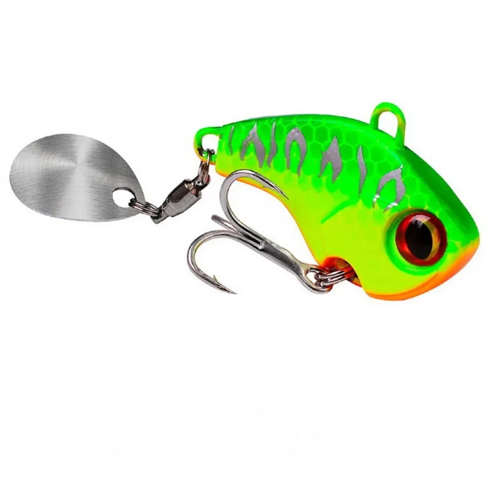Fishing Lures Wobble Rotating Metal Vib Vibration Bait Winter Fishing 6g 15g 28g Artificial Hard Baits Spinner Spoon Lure