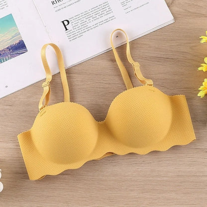 Sexy Comfort Seamless Bra Candy Color Adjustable Push Up Bras Anti-sagging Lifting Wireless Bra Women