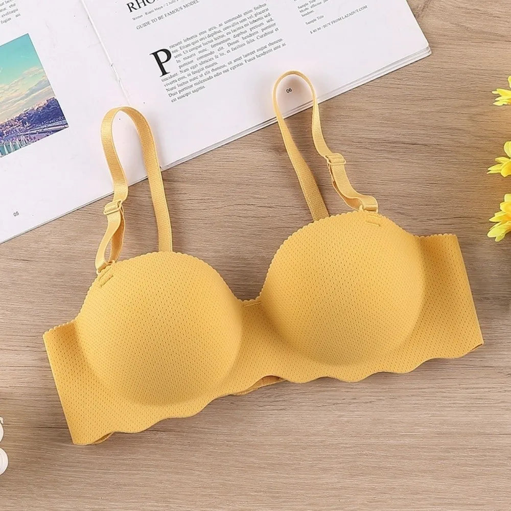 Sexy Comfort Seamless Bra Candy Color Adjustable Push Up Bras Anti-sagging Lifting Wireless Bra Women