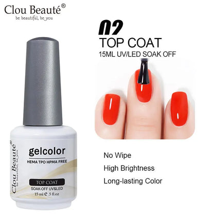 Clou Beaute Semi-transparent Jelly Color UV Gel Manicure Gel Nail Nail Supplies For Professionals Semi-permanent Varnish 15ml