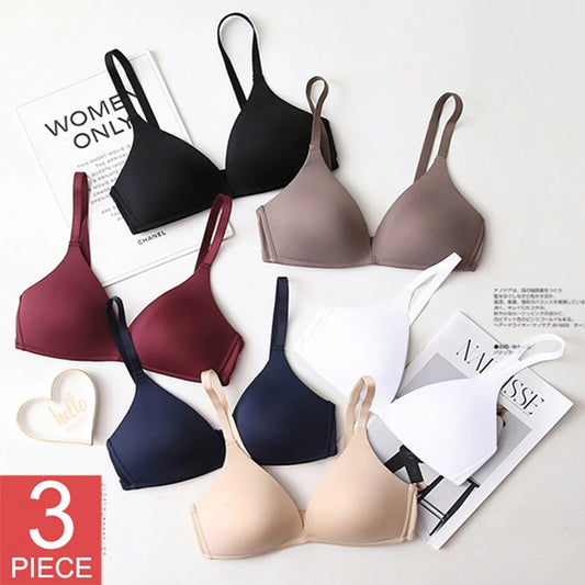3-pack Sömlös Push-up BH Dam