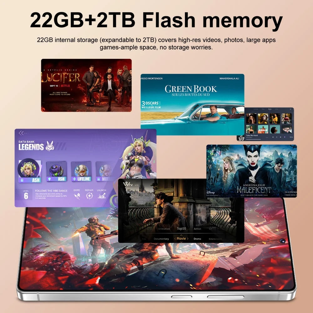 Smartphone S26 Ultra Original Android 15 Face Recognition Mobile Phones 5G Dual Card 7800mAh 7.3 inch Global Version Cellphones