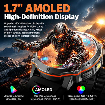 New T-RX6 Ultra Outdoor Sports Smart Watch GPS Compass  Barometer IP68 Waterproof Call Blood Oxygen Military Smartwatch For Men