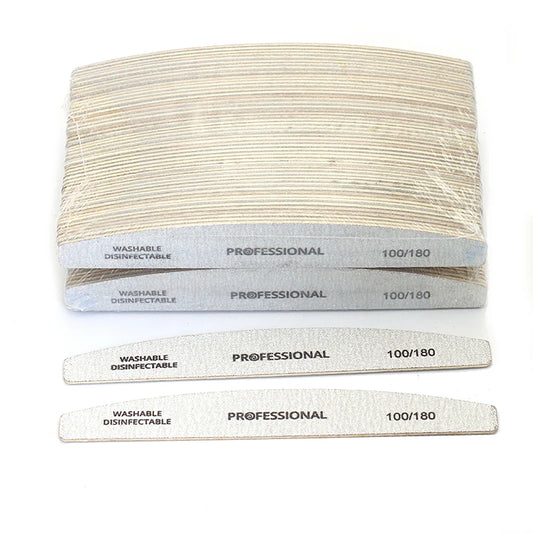 JEARLYU halvmåneformade trä-nagelfilar – 2–30-pack