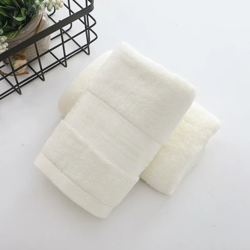 1/2/6pcs Bamboo Fiber Towel Set Luxury Thick Bath Towels & Face Towels for Adults 34x74cm/70x140cm Home Bathroom Accessories