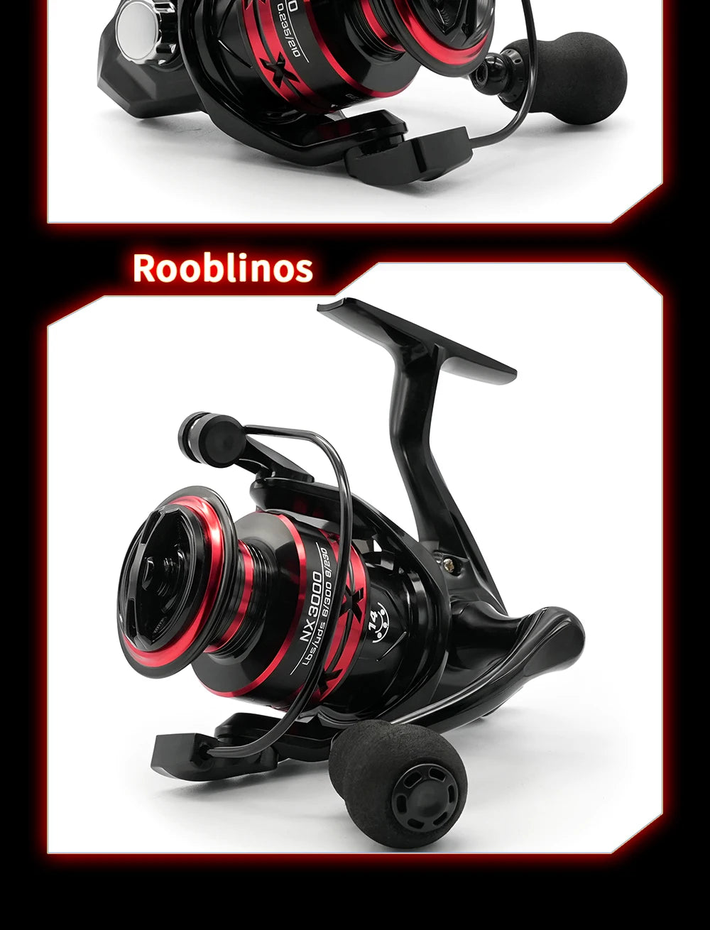 Rooblinos NX Spinning Fishing Reels For Saltwater Freshwater Metal Spool Left/Right Interchangeable Trout Carp Fishing Tackle