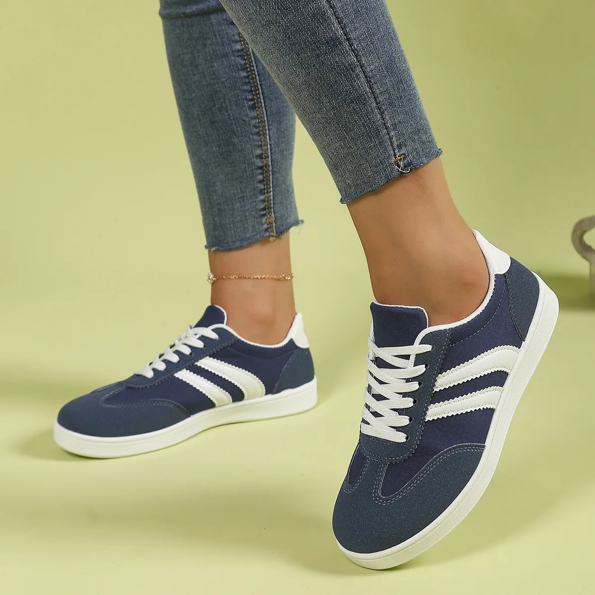 Löparsneakers för dam – lätta träningsskor med snörning, sommar