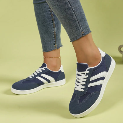 Löparsneakers för dam – lätta träningsskor med snörning, sommar