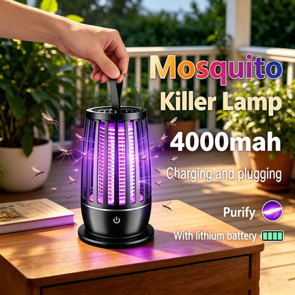 2026 USB Rechargeable Fly Trap Electric Mosquito Killer Lamp Mute Insect Repellent For Outdoor Indoor Anti Mosquito Zapper New