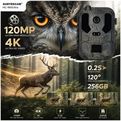 4G LTE Jaktkamera HC-960Ultra-LI med 4K Live-video och 8000mAh Batteri