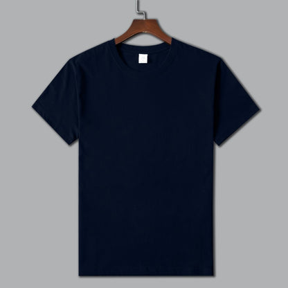 MRMT 2026 Brand New Man's 220g Pure Cotton T Shirt Men Man Solid Color Short Sleeved Combed Cotton Round Neck Thickening