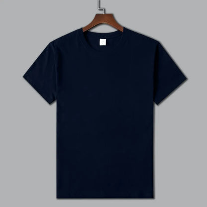 MRMT 2026 Brand New Man's 220g Pure Cotton T Shirt Men Man Solid Color Short Sleeved Combed Cotton Round Neck Thickening
