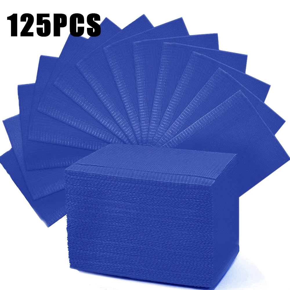 250/125/10pcs Tattoo Clean Pad Disposable Colorful Dental Bibs Tattoo Table Covers Cleaning Wipes Napkin Tattoo Accessories