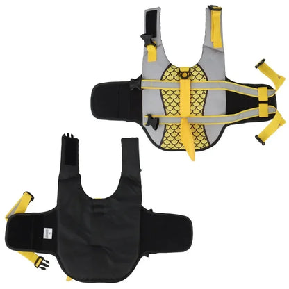 Shark Dog Life Jacket Enhanced Buoyancy Small Dogs Swimming Clothes Safety Vest with Handle for Medium Large Dog Surfing Costume