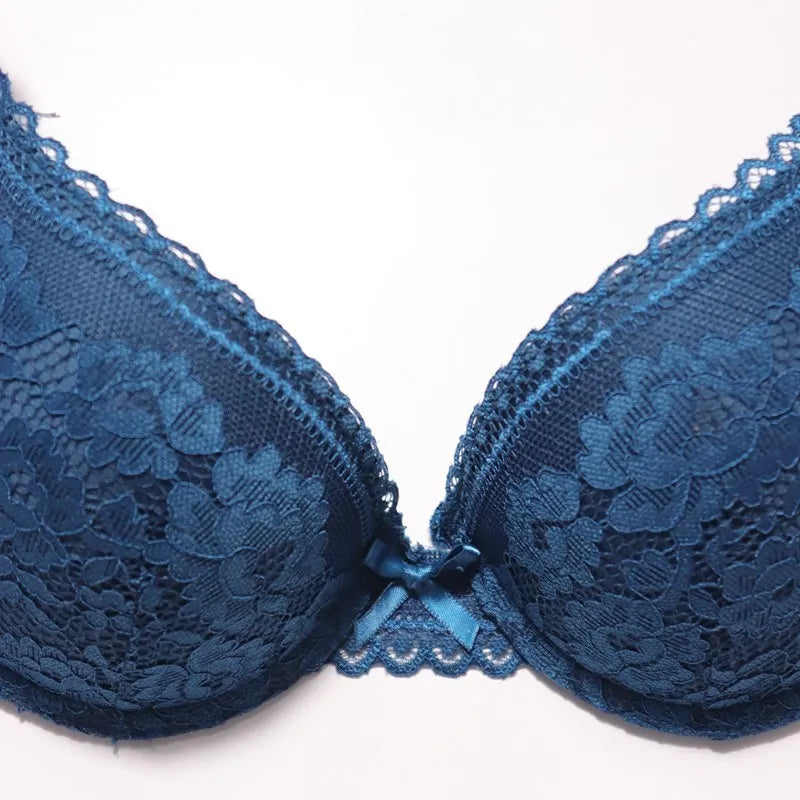 Beauwear B C Small Chest Size Women Bra Thin Cup Mold Soft Cotton Brassiere Hollow Out Lace Underwear Sexy Lace Bh 34 36 38