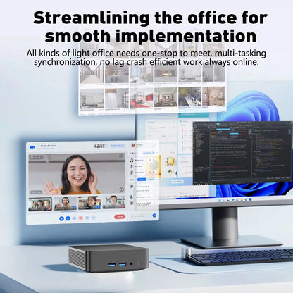 New Portable I9 Mini Computer Windows 11 I9 10980HK 16GB 1TB Gaming Office Computer Dual Band WiFi 6-Core Mini Desktop Computer