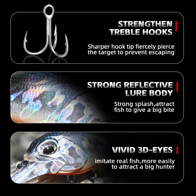 MEREDITH JERK CRANK M65 Floating 14g Hot Model Fishing Lure Hard Bait 11Color Wobbler Crank Quality Professional Depth 2.0-2.5m