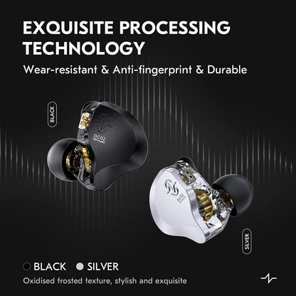 CCZ SOLO DC02 kabelanslutna in-ear-hörlurar med löstagbar kabel