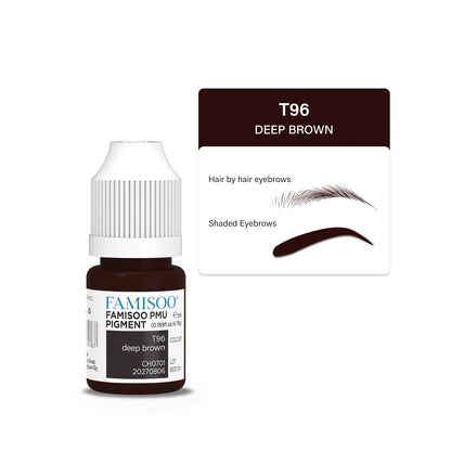 FAMISOO 5ML Permanent Makeup Pigment Tattoo Lips Tattoo Inks Eyebrows Eyeliners Pigments Microblading Pigment Tattoo Pigments