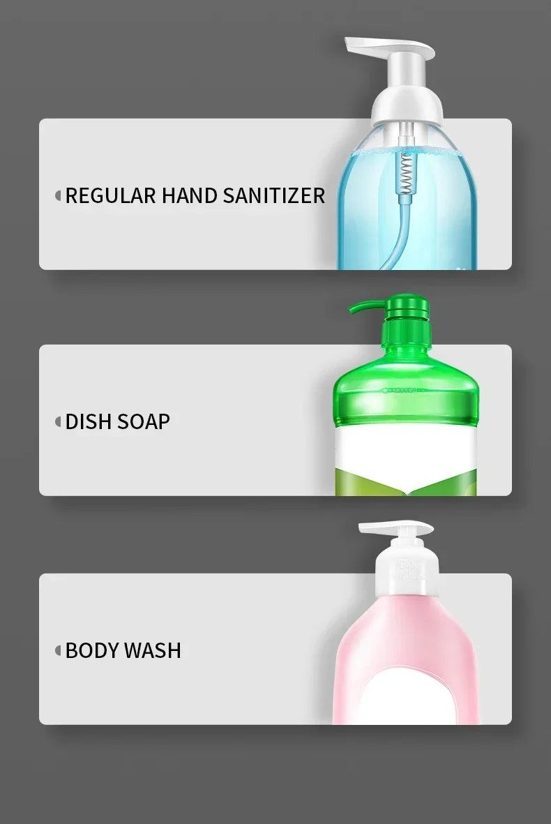 Automatic Foam Soap Dispensers for Bathroom Smart Washing Hand Machine with USB Charging Two Colors with ABS Material