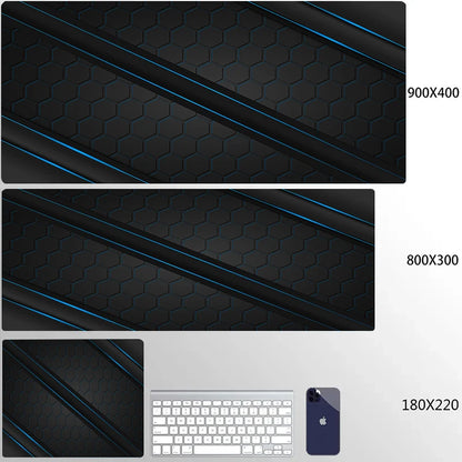 900x400 Geometric Art Large Gaming Mouse Pad Gamer Big Mouse Mat Computer Gaming Locking Edge MousePad Keyboard Desk Mice Pads