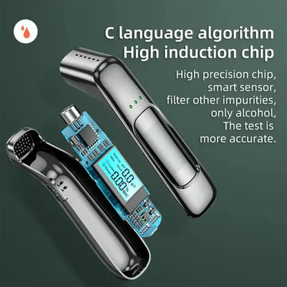 Digital alkoholmätare med LCD-display – snabbtest, modell C06/C07