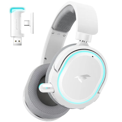 Picun G2 Trådlöst Gaming Headset – Bluetooth 2.4GHz 7.1 Surround 5ms ENC 100h 1000mAh AAC CE/FCC/RoHS PS4 PS5 PC Switch