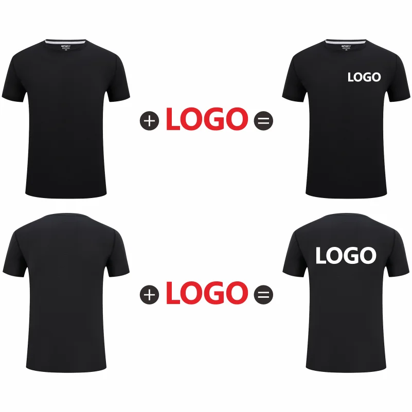 Herr Sport T-Shirt 2026 – Anpassningsbar Logotryck Brodyr Elastisk Quick Dry 9 Färger Asian S–4XL