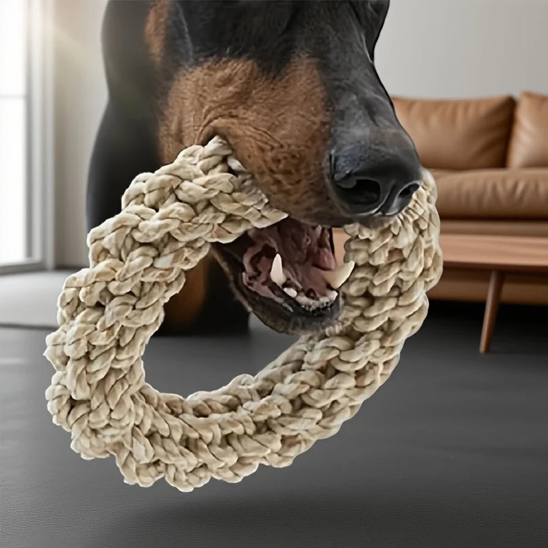 Durable Anti-Chew Rope Knot Dog Toy |Heavy-Duty Interactive Dental Toy for Medium to Large Breeds-Extra-Strong Biting Resistance