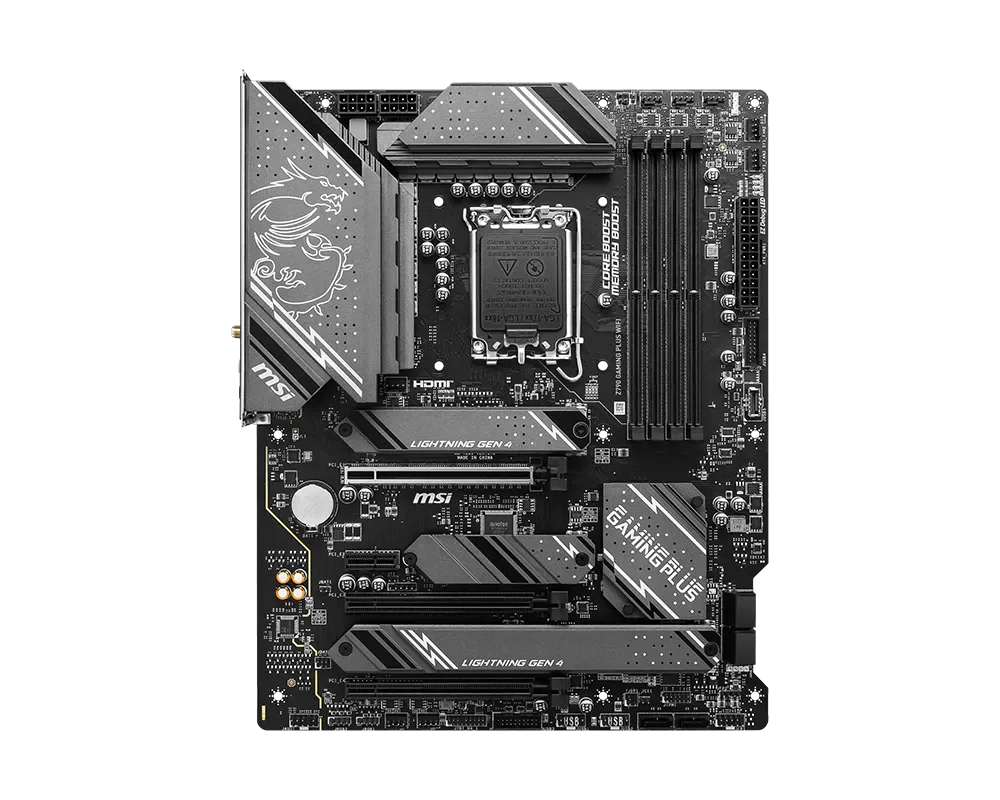 MSI Z790 GAMING PLUS WIFI Z790 LGA 1700 Motherboard CPU Support I9-14900K I7-14700K I5-13600K/KF I5-13400F DDR5 256GB M.2 ATX PC